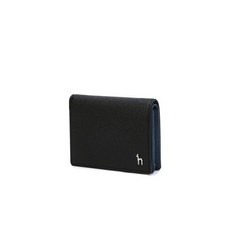 헤지스 명함 지갑 소가죽 남성 악세서리 populet 블랙 단색 WUHO3E938BK