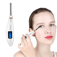 Kiboer속눈썹 고데기 에스컬 온도 조절 휴대용 usb충전식 화이트 선물, Kiboer028