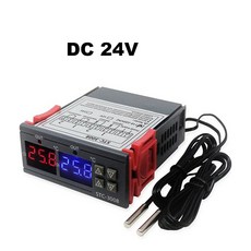 히터 인큐베이터 220V 조절기 듀얼 디지털 쿨러 12V 온도조절기 24V 온도 컨트롤러 릴레이 LED STC-3008 프로브