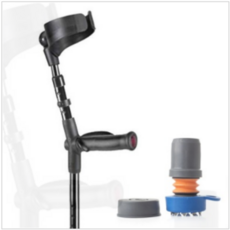Flexyfoot 플렉시풋 미끄럼방지 Ice Grip 엘보클러치 목발고무패킹 세트 낱개, 아이스 아이젠 캡