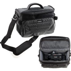 캐논 빅시아 HFG50 XC154K 어깨띠와 벨트끈이 있는 XA와 호환되는 나비텍 그레이 캠코더카메라 가방 케이스 커버