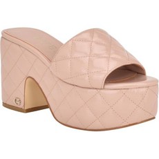 게스 야니 플랫폼 통굽 가죽 힐 샌들 Yanni Heeled Sandal