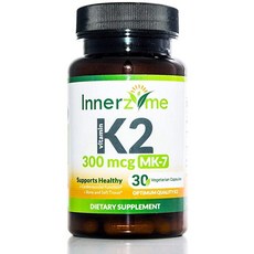 INNERZYME VITAMIN K2 MK-7 300MCG 30 capsules, 1개, 상세내용참조