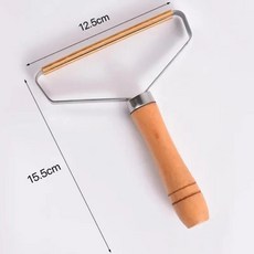 반려동물 털 제거기 나무 손잡이 강아지 브러시 빗 빗질 양면, 1개
