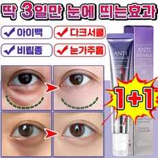 [100% 제거] 미국기술 1+1/2+2 눈가 주름 개선 아이크림 아이팔트 아이백 크림 눈밑 지방제거 다크서클 눈밑꺼짐 비립종 제거 크림 콜라겐 얼굴 리프팅, 2개, 20g