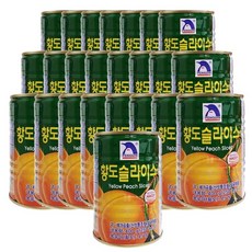 펭귄 황도 슬라이스, 400g, 24개