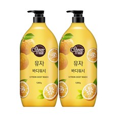 [메리박스] 샤워메이트 유자향 바디워시 (1200ml) 대용량, 1200g, 2개