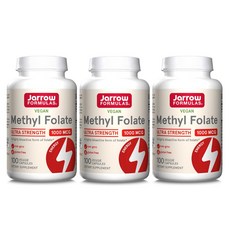 자로우포뮬라 메틸 4세대 활성 엽산 1000mcg 100캡슐 3병, 3개, 100정