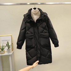 COSYEVNO 여성롱패딩 솔리드 하프 겨울코트 apkkl