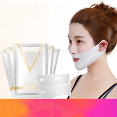 kirahosi 성인 브이 페이스 마스크 여성 V라인 업 리프팅 팩 얼굴 모양 스페셜 브이 밴드 71 +덧신 증정 CLynndxi, 1, 10조각 세트