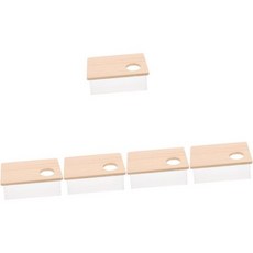 balacoo 햄스터 화장실모래 발라쿠 5pcs 박스 모래통 샌드박스 욕실 기니피그 목욕 튜브 작은 동물 집 화장실 파충류 모래 용품 나무 대 Q1624592, 18.5x13cmx5pcs, As Shownx5pcs, 5개
