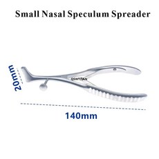 비강 검경 확장기 코 거울 눈동자 펜치 비강 검사 스테인레스 스틸 비강 확장 집게, 3.20mm- rhinoscope, 1개