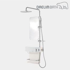 대림바스 DL-B9010 선반형 레인 샤워 수납형 해바라기 수전 2WAY DLB9010, 해바라기수전+A9023, 1개, 혼합색상