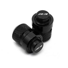 야마하 호환 YZF R6 R1 R1M R3 YZF-R6 YZF-R1 YZF-R3 바이크 오토바이 액세서리 CNC 휠 타이어 밸브 스템 캡 밀폐 커버, [09] Y-Black-R3, 09 Y-Black-R3