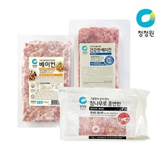 청정원 냉동 베이컨 3종(훈연/우리아이/요리가편한) 1kg 골라담기, 요리가 편리한 베이컨 1kg x 2 개