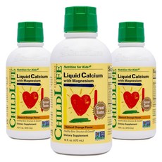 차일드라이프 액상 칼슘 마그네슘, 474ml, 3개
