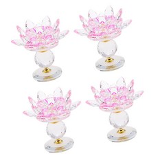 ZCD 크리스탈 연꽃 캔들 홀더 Tealight 홀더 크리스탈 공예