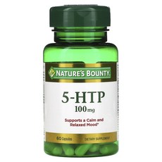 Nature's Bounty 55 하이드록시 트립토판 100mg 60 캡슐, 1개, 60정