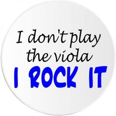 I Don t Play The Viola Rock It 10 팩 서클 스티커 3인치 뮤지션, 1개