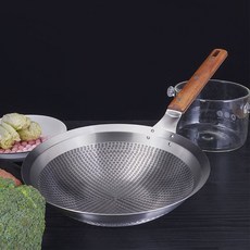우드 스텐 채망 채반 튀김 건지기 뜰채 특대형 26cm, 본상품선택, 1개