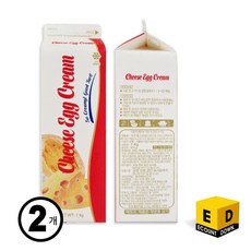 치즈에그크림 1kg (에그타르트 베이스), 2개