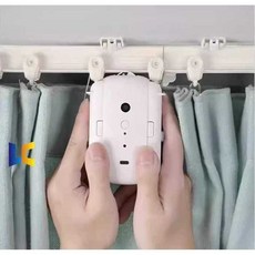 전동커튼레일 원격제어 레일 커텐레일 자동 거실 방, 1개, T자형 트랙 폴리오(리모컨 버전) 리모콘 제어