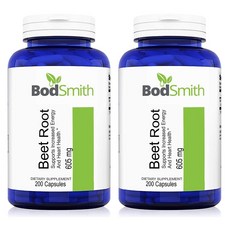 BodSmith (2병) 보드스미스 레드비트 빨강무 605mg/서빙당 200캡슐 혈액순환영양제 고혈압영양제, 1mg, 2개