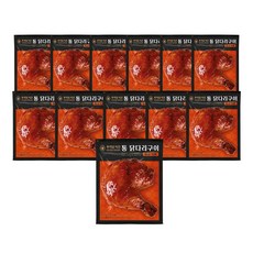 푸라닭닭다리살스테이크
 [푸라닭/당일출고] 통 닭다리구이 250g 3종 12팩 매콤악마 12개