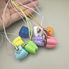 유치 치아 보관함 목걸이 치과 아이 첫니 기념품-780515ea, 하늘