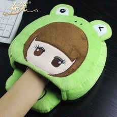 겨울마우스패드USB 발열 핸드 워머, 작은 개구리