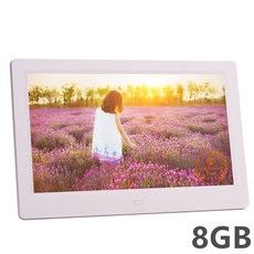 디지털앨범신제품 10 인치 스크린 LED 백라이트 HD 1024x600 디지털 사진 프레임 전자 앨범 그림 음악 영, [03] UK Plug, 07 White 8GB_03 UK Plug, 27.White 8GB - UK Plug