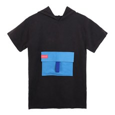 Zeyuan 키즈 비치 로브 서핑 수영 목욕 가운로 저장 가능 블랙