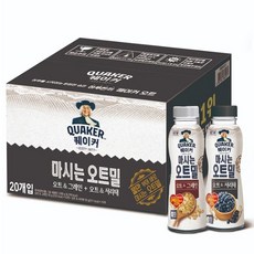 퀘이커 마시는 오트밀 50g x 20 - 그레인 & 서리태, 1개