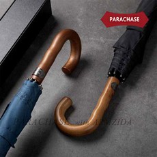 파라체이스 아름지다 PARACHASE 80 특대형 우드핸들 방풍 골프 자동 장우산 (no.7164)