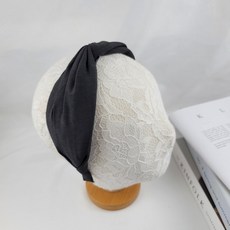 사계절 매듭 주름 터번 꼬임 반다나 무지 단색 넓은 헤어밴드 머리띠