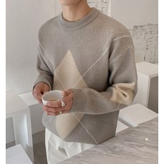 미스터스트릿 루치 아가일 니트