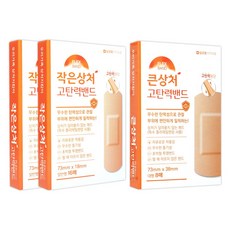 밴드골드 작은상처 고탄력밴드 일반형 16매입 x 2개 + 큰상처 고탄력밴드 대형 8매입, 1세트