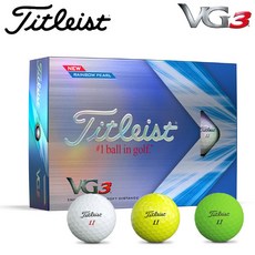 타이틀리스트 Titleist 3피스 골프공 비거리 부드러운 타격감 VG3, 1개, 1개, 노란색 - 타이틀리스트3피스