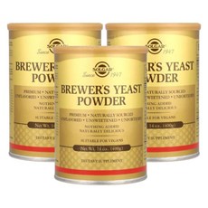 Solgar BrewersYeast 맥주효모 파우더 400g 3개 브루어스이스트 분말