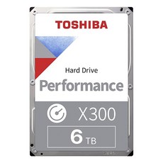 [도시바] TOSHIBA X300 6TB HDWR460 Refresh (3.5HDD/ SATA3/ 7200rpm/ 256MB/ PMR) - 도시바x300