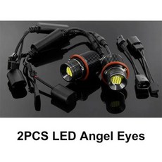 Canbus 화이트 앵글 눈 LED 마커 HALO 링 전구 E39 E53 X5 E60 E61 E63 E64 E65 E66 E83 X3 슈퍼 브라이트 2 개, 2개