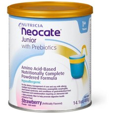 직구 분유 Neocate Junior with Prebiotics Strawberry 14.1 oz / 400 g (Case of 4 cans), 수량, 상세참조