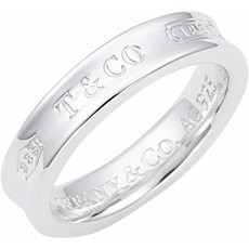 [티파니] TIFFANY 스털링 실버 1837 네 로우 기본 링 반지 [병행 수입품] 22992473 일본 사이즈 7 호 (US