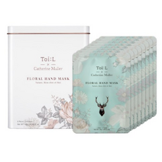 뚜아엘 x 까뜨린 뮐러 플로럴 핸드 마스크 Tin 8p, 1개, 128ml