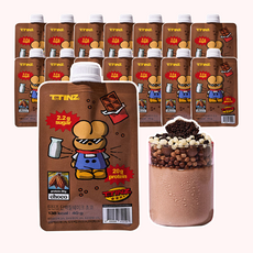 틴틴즈 단백질 쉐이크 파우치 초코맛, 14개, 40g