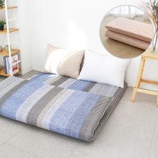 아르떼베딩 순면누빔 요매트 100%국산 바닥요(요커버+솜매트)_8CM, 블루, 몰리