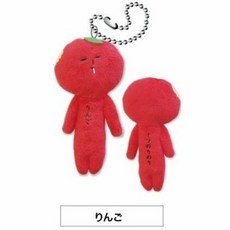 유키오 인형 키링 키홀더 과일시리즈 딸기 복숭아 귤 포도 사과 멜론 일본 정품, 1개
