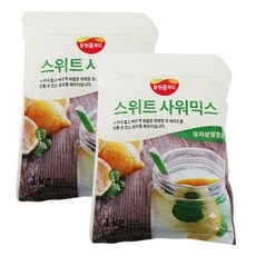 동원 스위트사워믹스1kg 10개 1박스 유자분말함유 에이드 음료용파우더