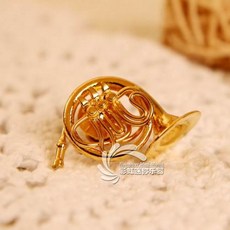 바순 도금 색소폰 스몰사이즈 프렌치호른 플루트 빅사이즈 작은북 오보에 클라리넷 모형 브로치 관악 장식품, T02-(증정품 2.0)악기를 보내다 스타일링 열쇠고리