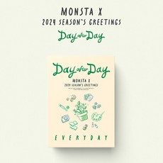 몬스타엑스 - 2024 시즌 그리팅 Day after [EVERYDAY ver.] 아웃 슬리브+아크릴 스탠드 캘린더+6먼스 다이어리 세트+포토카드 세트+폴라로이드 세트+스티커 세트+접지포스터